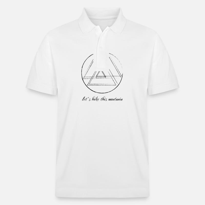 Berg / let's hike this mountain - Stanley/Stella Unisex Bio-Poloshirt PREPSTER - Weiß