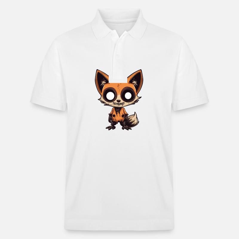 Fuchs Halloween Comic Lustig - Stanley/Stella Unisex Bio-Poloshirt PREPSTER - Weiß