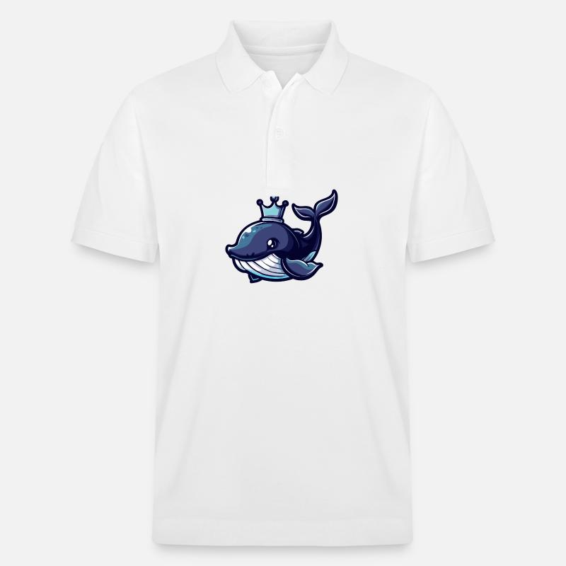 Wal Comic Krone - Stanley/Stella Unisex Bio-Poloshirt PREPSTER - Weiß