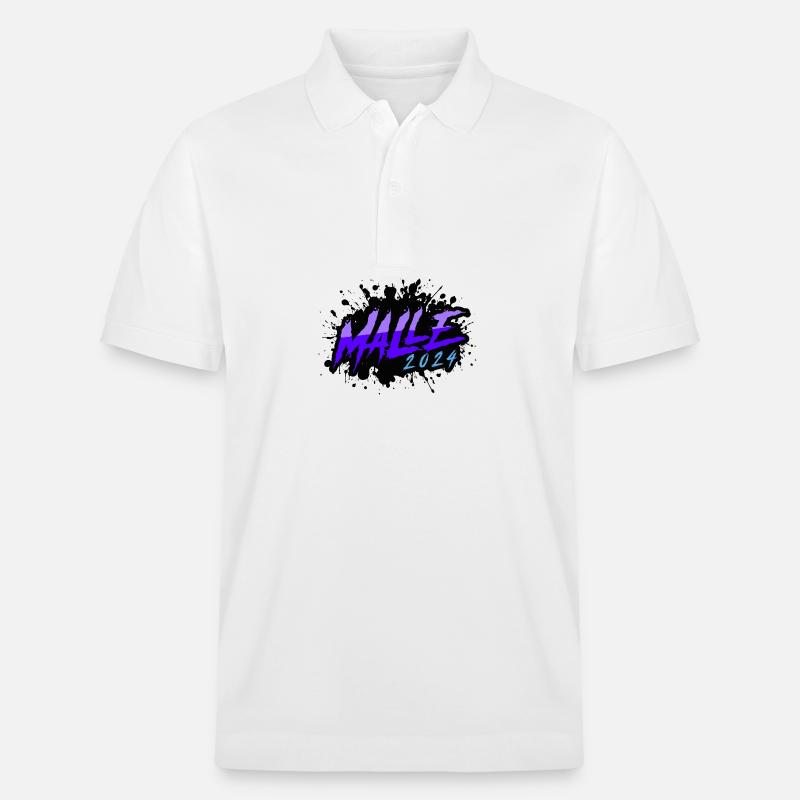 Malle 2024 Klecks - Stanley/Stella Unisex Bio-Poloshirt PREPSTER - Weiß
