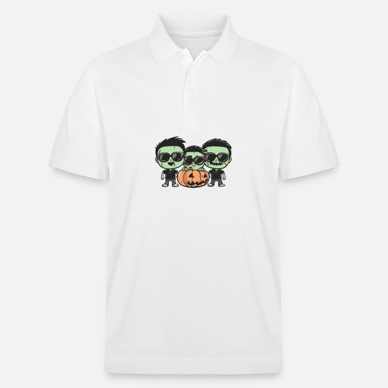 Zombies Halloween Cool - Stanley/Stella Unisex Bio-Poloshirt PREPSTER - Weiß