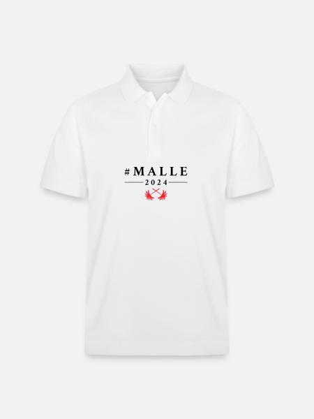 Malle 2024 Mallorca Tour - Stanley/Stella Unisex Organic Polo Shirt PREPSTER - white