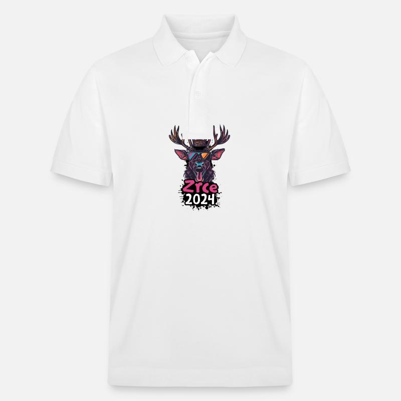 Zrce 2024 Hirsch - Polo PREPSTER bio Stanley/Stella Unisexe - blanc