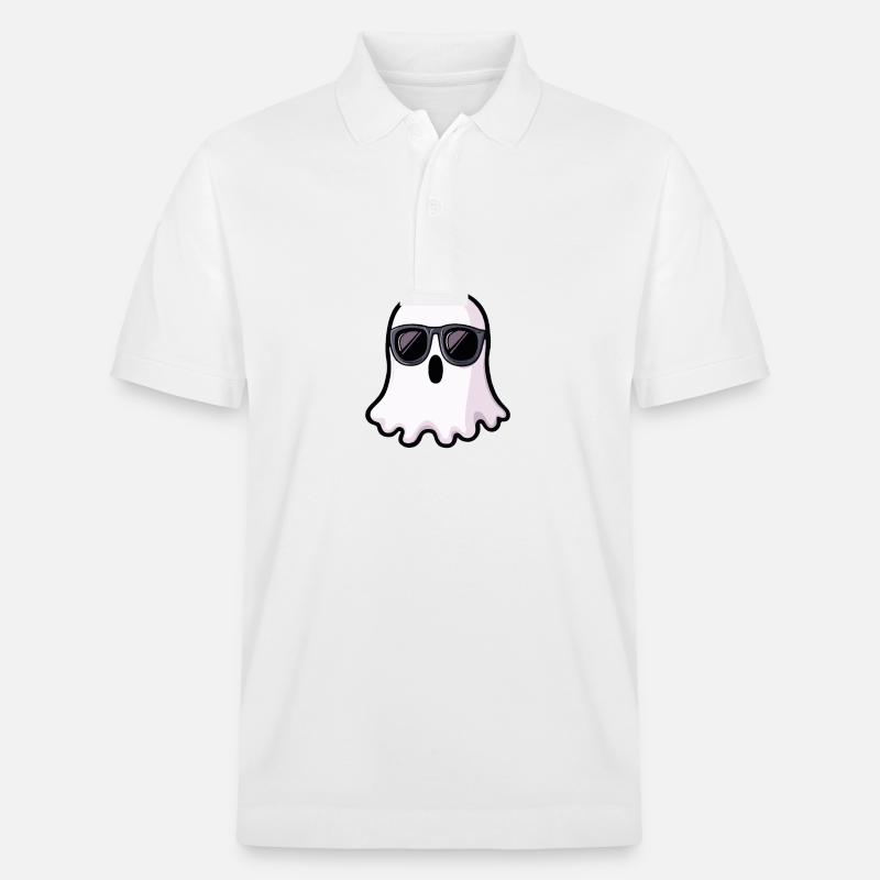 Fantôme Halloween - Polo PREPSTER bio Stanley/Stella Unisexe - blanc