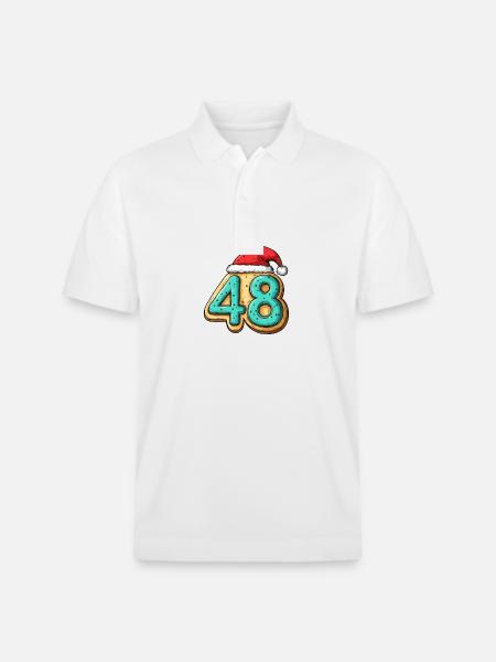 48 Nombre Noël - Polo PREPSTER bio Stanley/Stella Unisexe - blanc