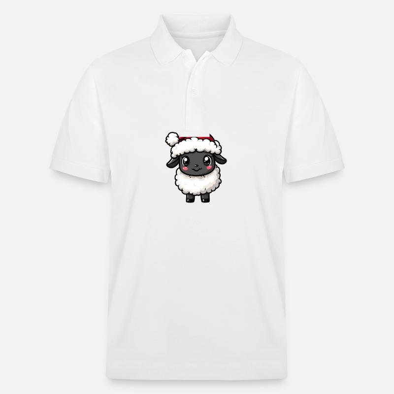 Mouton Noël Mignon - Polo PREPSTER bio Stanley/Stella Unisexe - blanc