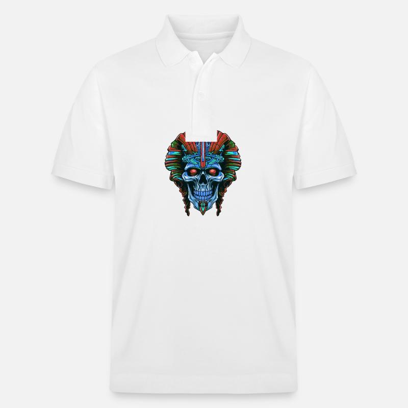Crâne de pharaon - Polo PREPSTER bio Stanley/Stella Unisexe - blanc