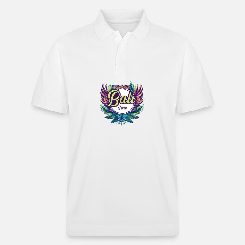 Bali Crew Urlaub - Stanley/Stella Unisex Bio-Poloshirt PREPSTER - Weiß