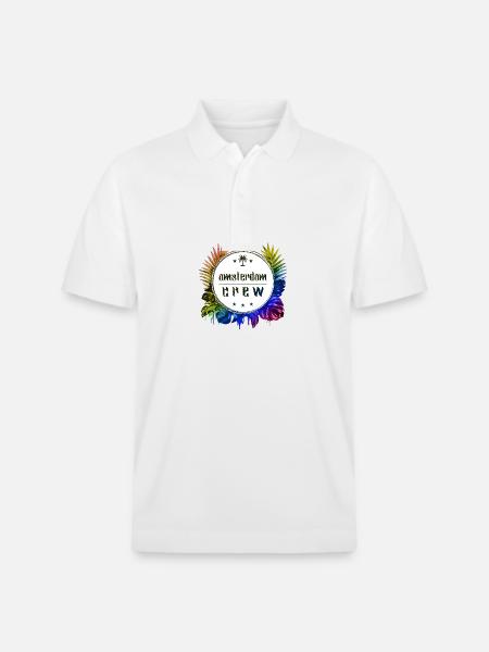 Amsterdam Crew Bunt - Stanley/Stella Unisex Bio-Poloshirt PREPSTER - Weiß