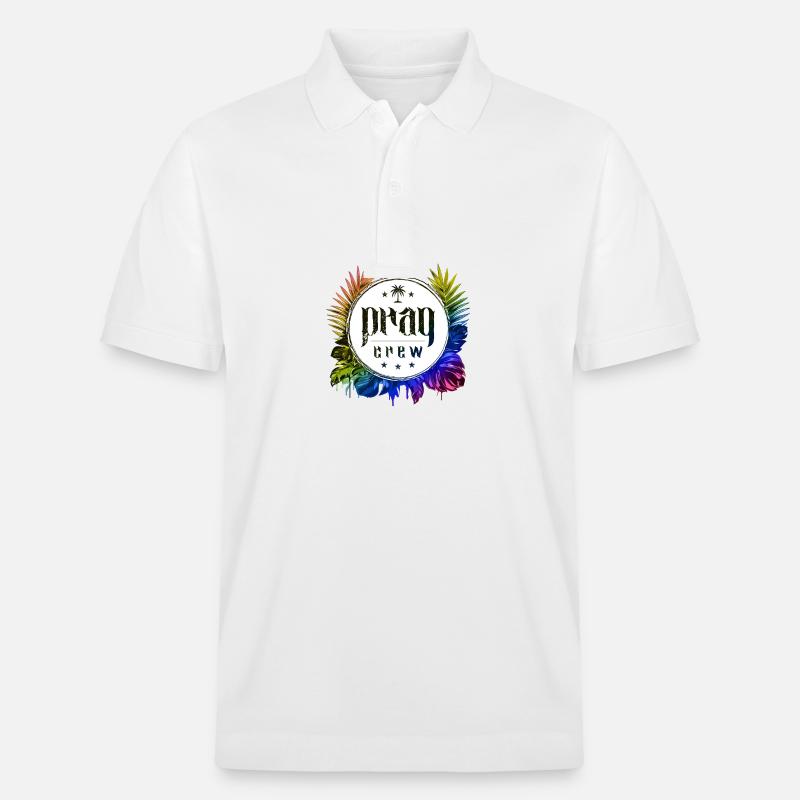 Prag Crew Bunt - Stanley/Stella Unisex Bio-Poloshirt PREPSTER - Weiß