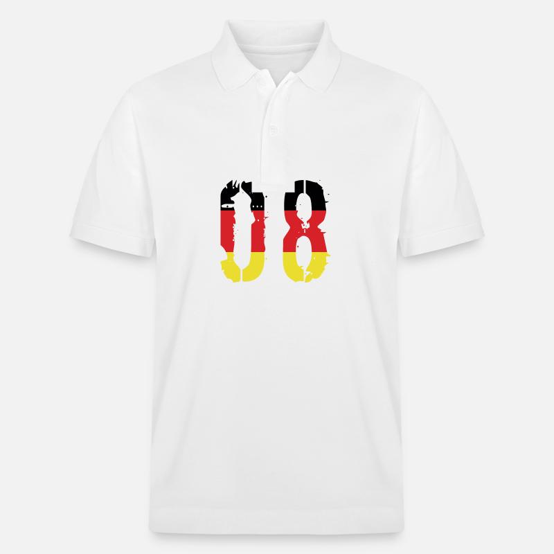 Maillot 8 numéros Allemagne - Polo PREPSTER bio Stanley/Stella Unisexe - blanc
