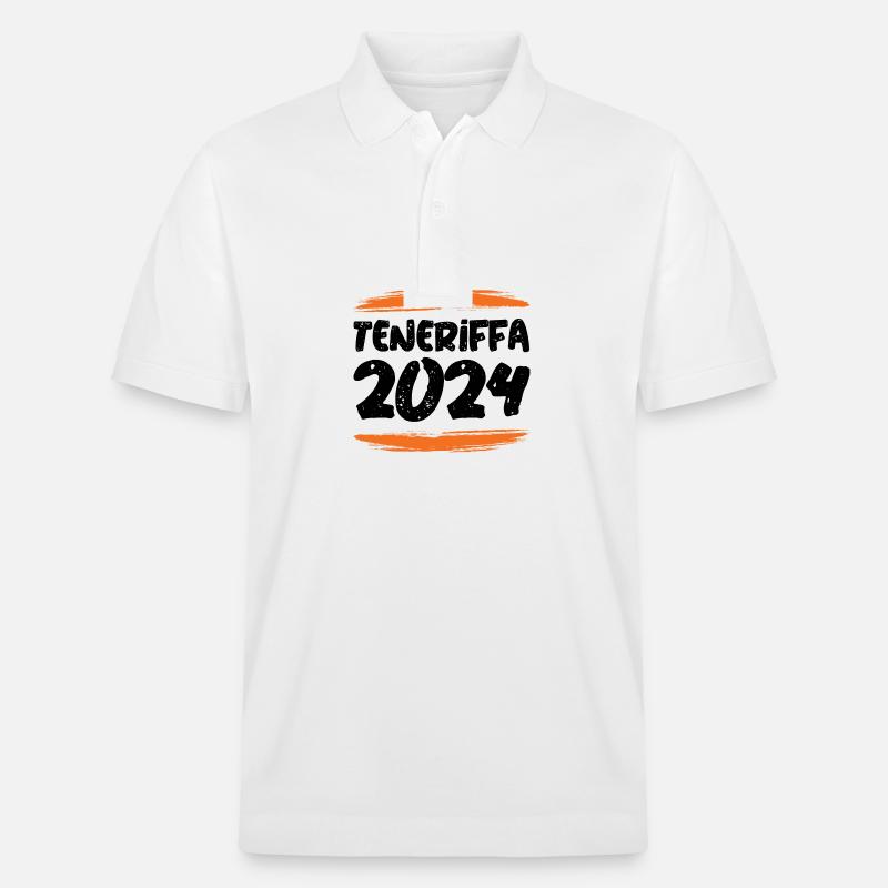 teneriffa 2024 - Stanley/Stella Unisex Bio-Poloshirt PREPSTER - Weiß