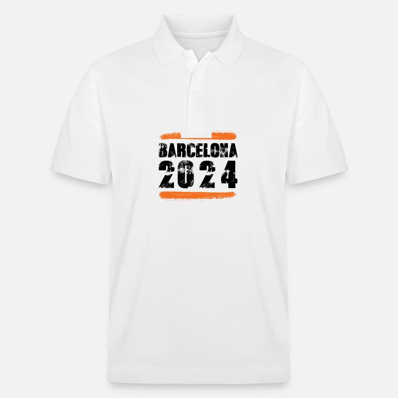 L’équipe de Barcelone 2024 - Polo PREPSTER bio Stanley/Stella Unisexe - blanc