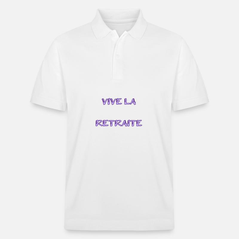 RETRAITE. RETRAITE. RETRAITEE. RETRAITE - Polo PREPSTER bio Stanley/Stella Unisexe - blanc