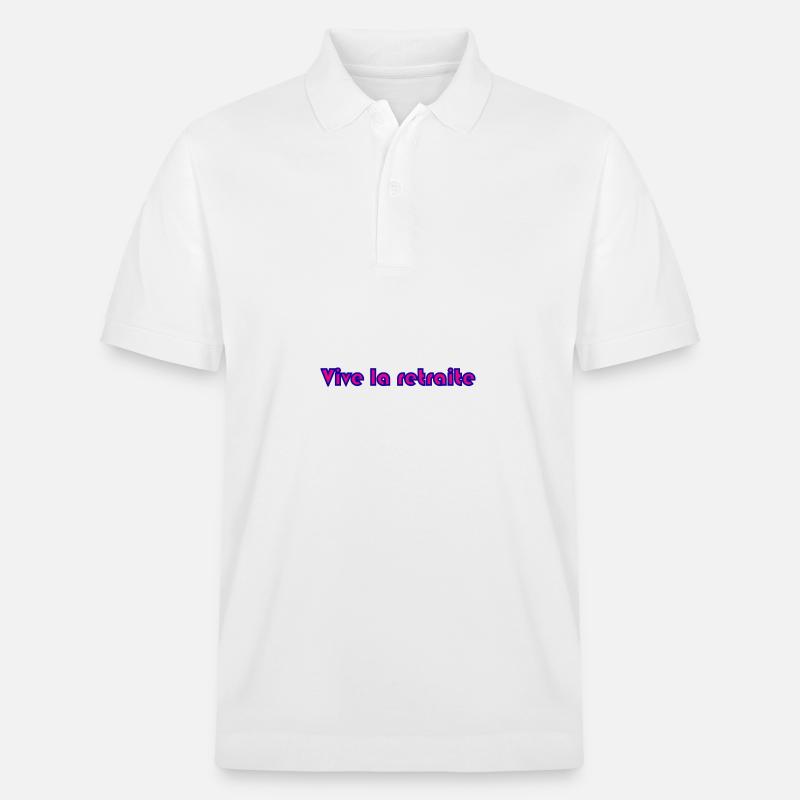 RETRAITE. RETRAITE. RETRAITEE. RETRAITE. - Polo PREPSTER bio Stanley/Stella Unisexe - blanc