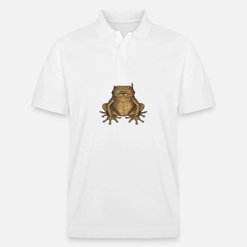 Portrait de grenouille - Polo PREPSTER bio Stanley/Stella Unisexe - blanc