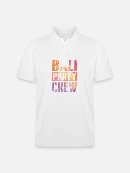 Bali Party Crew - Stanley/Stella Unisex Bio-Poloshirt PREPSTER - Weiß