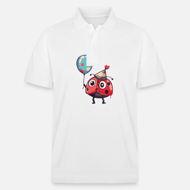 Coccinelle Anniversaire Bébé - Polo PREPSTER bio Stanley/Stella Unisexe - blanc