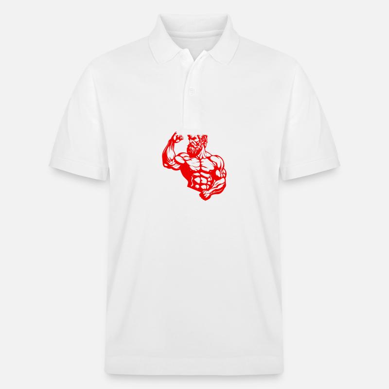 Griechischer Kämpfer Antike Statue - Stanley/Stella Unisex Bio-Poloshirt PREPSTER - Weiß