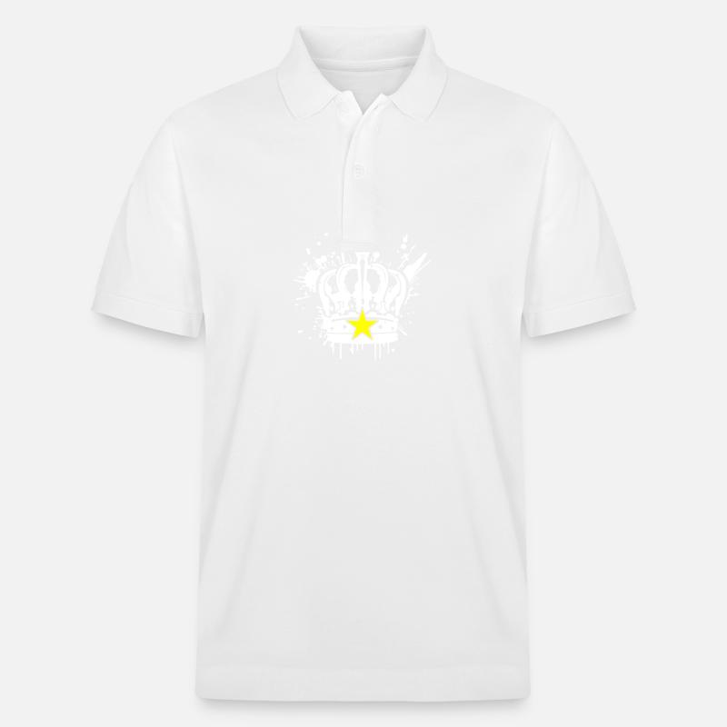Symbole de la couronne royale - Polo PREPSTER bio Stanley/Stella Unisexe - blanc