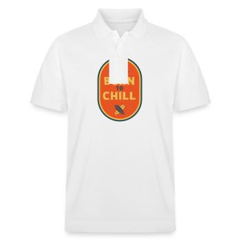 Born to Chill - geboren um zu chillen - Stanley/Stella Unisex Bio-Poloshirt PREPSTER - Weiß - Vorne - Roxy (174cm) & Andy (188cm)