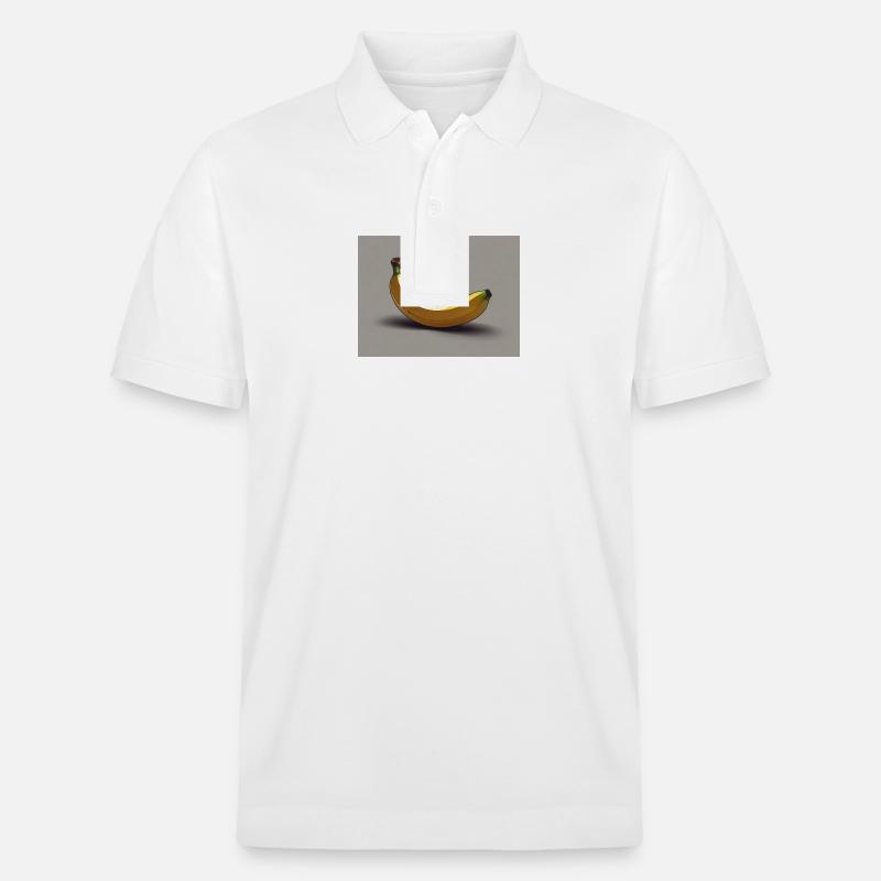 Bananen Banane - Stanley/Stella Unisex Bio-Poloshirt PREPSTER - Weiß