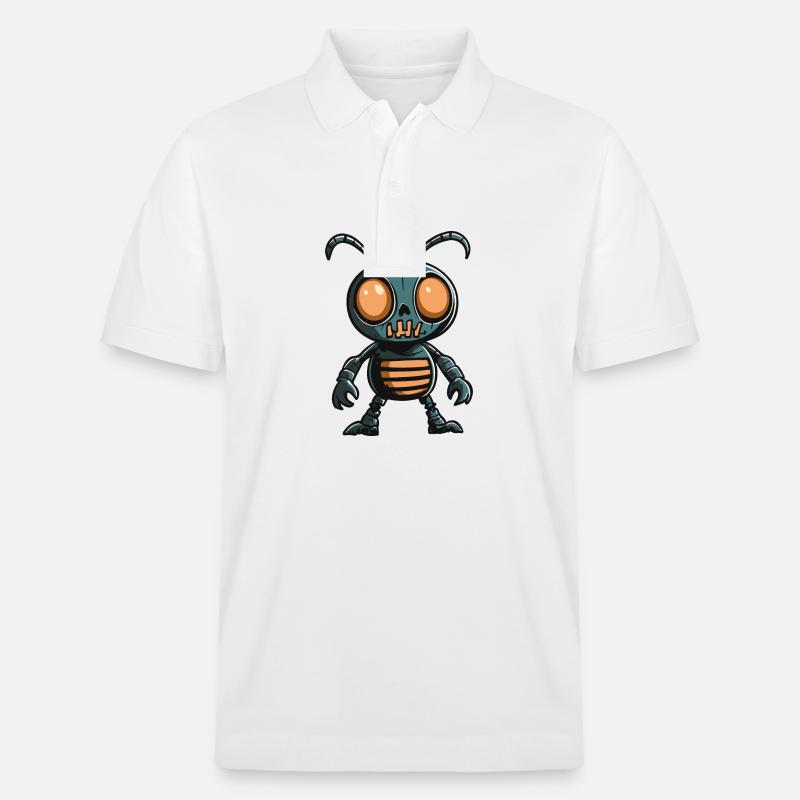 Ameise Halloween Comic Lustig - Stanley/Stella Unisex Bio-Poloshirt PREPSTER - Weiß