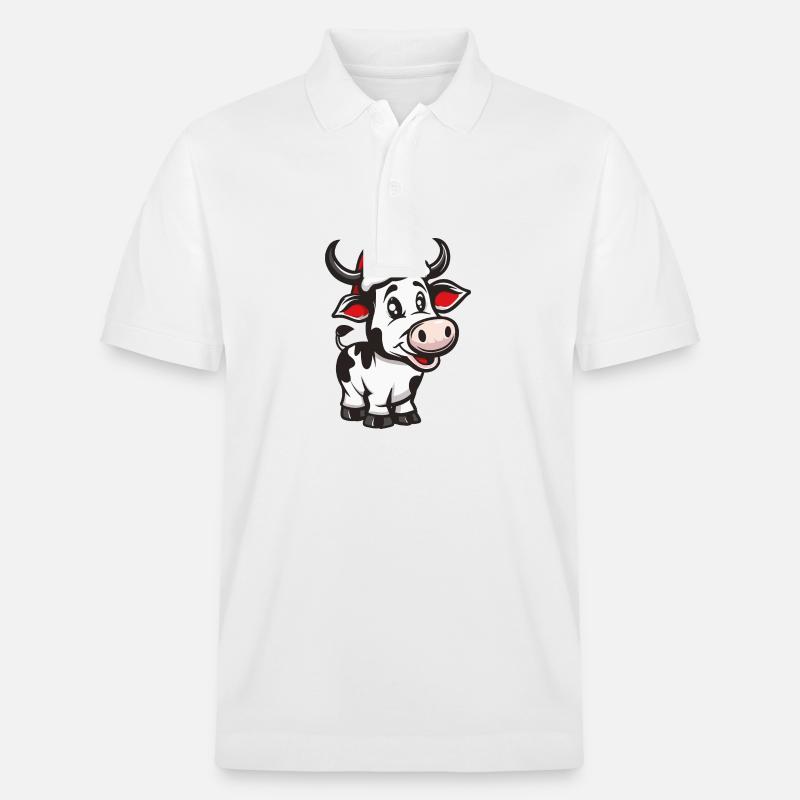 Noël de vache - Polo PREPSTER bio Stanley/Stella Unisexe - blanc