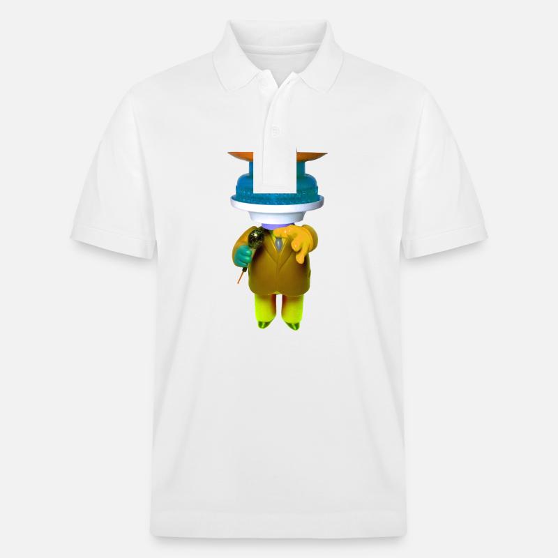 70' Disco Mann - Stanley/Stella Unisex Bio-Poloshirt PREPSTER - Weiß