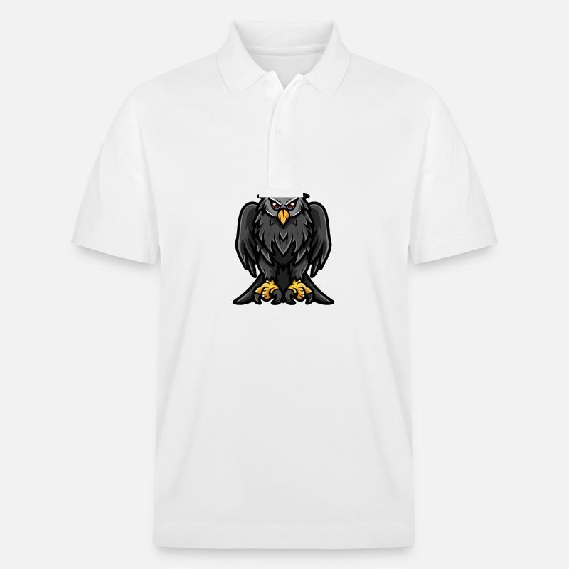 Harpyie Vogel Comic Krone - Stanley/Stella Unisex Bio-Poloshirt PREPSTER - Weiß