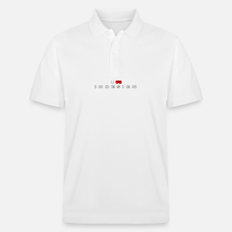 Ich hasse InDesign - Stanley/Stella Unisex Bio-Poloshirt PREPSTER - Weiß