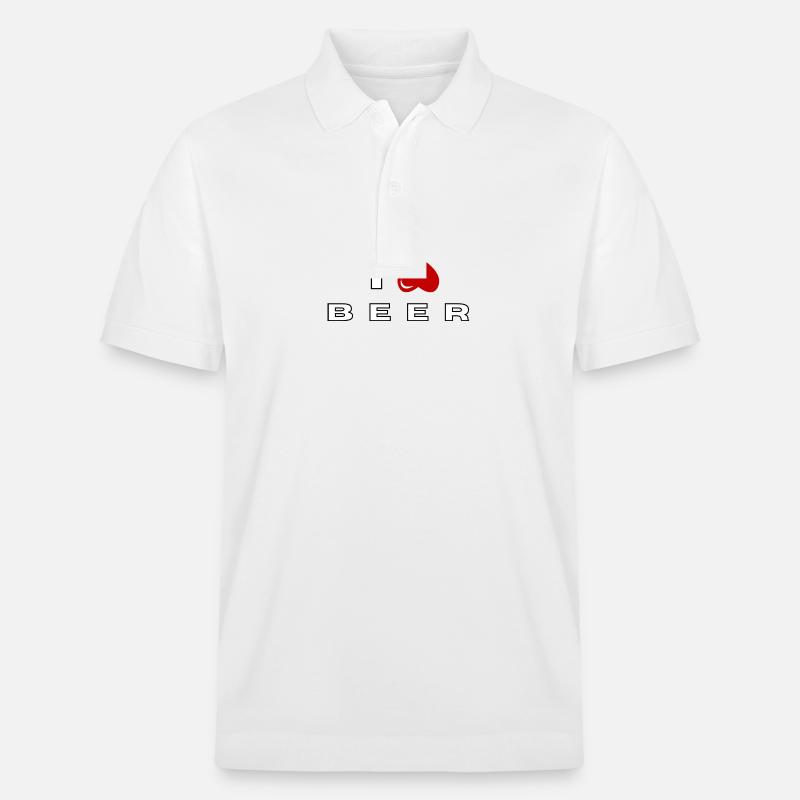 Ich hasse Bier - Stanley/Stella Unisex Bio-Poloshirt PREPSTER - Weiß
