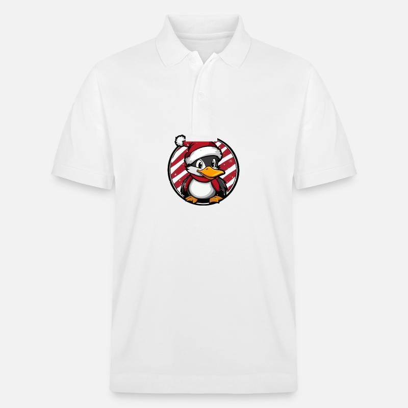 Noël de canard Noël - Polo PREPSTER bio Stanley/Stella Unisexe - blanc