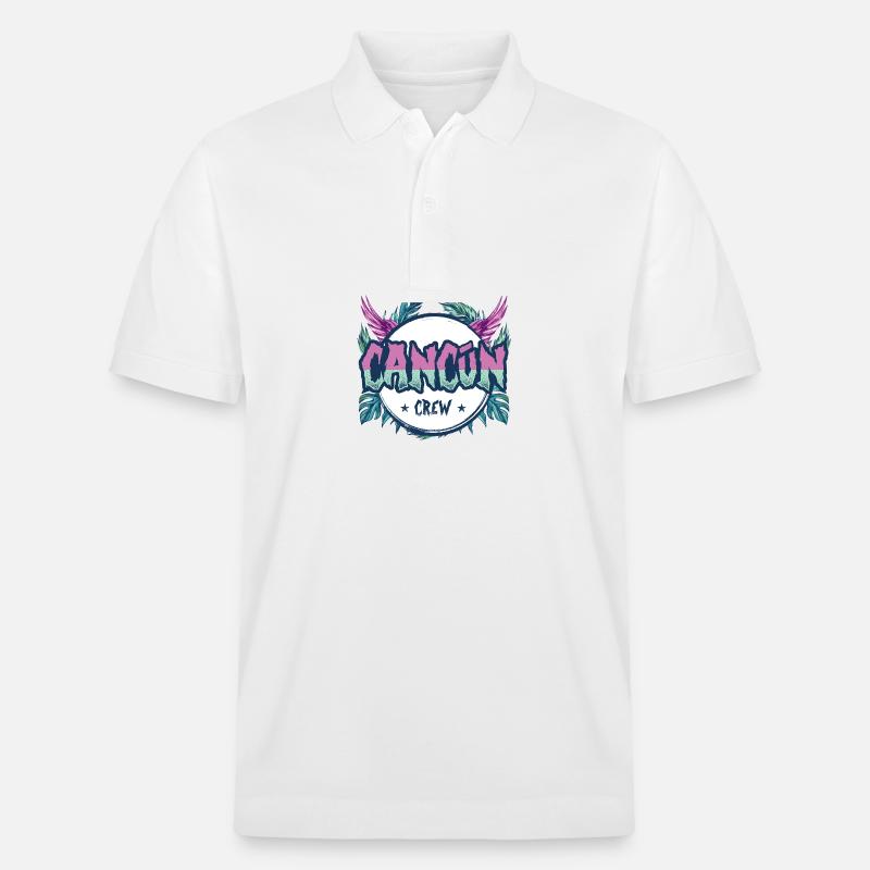 Cancun Crew Bunt - Stanley/Stella Unisex Bio-Poloshirt PREPSTER - Weiß
