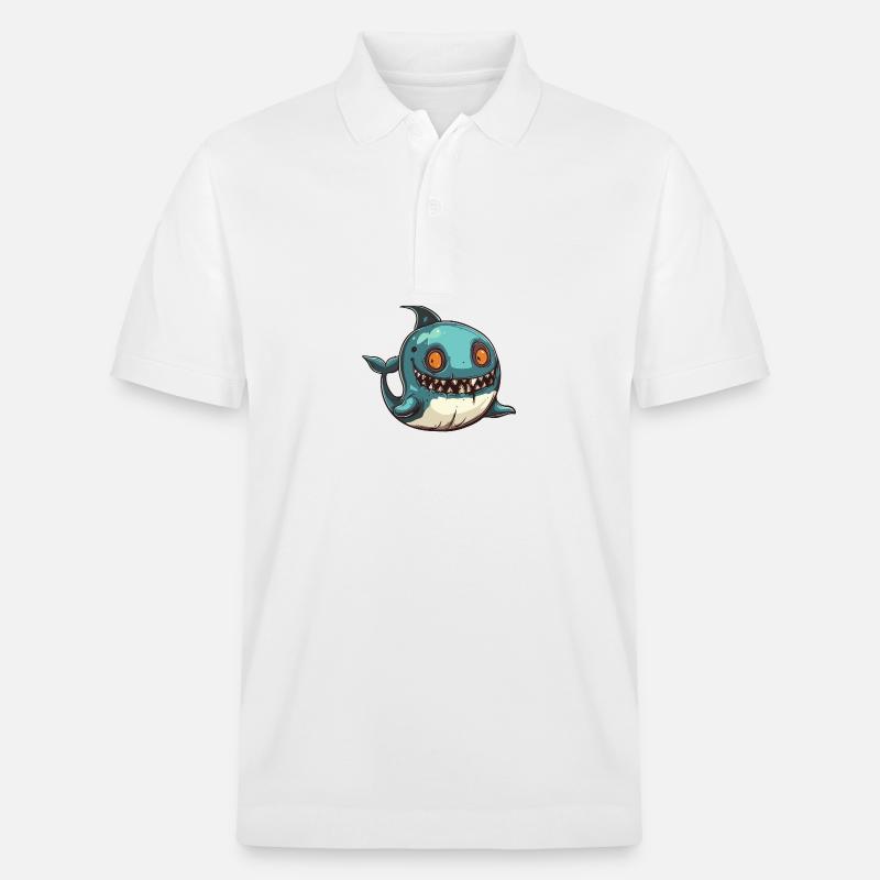Wal Halloween Comic Lustig - Stanley/Stella Unisex Bio-Poloshirt PREPSTER - Weiß