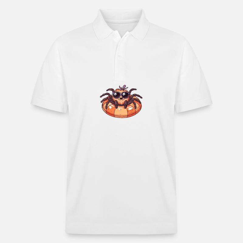 Tarantula Comic Cool - Stanley/Stella Unisex Bio-Poloshirt PREPSTER - Weiß