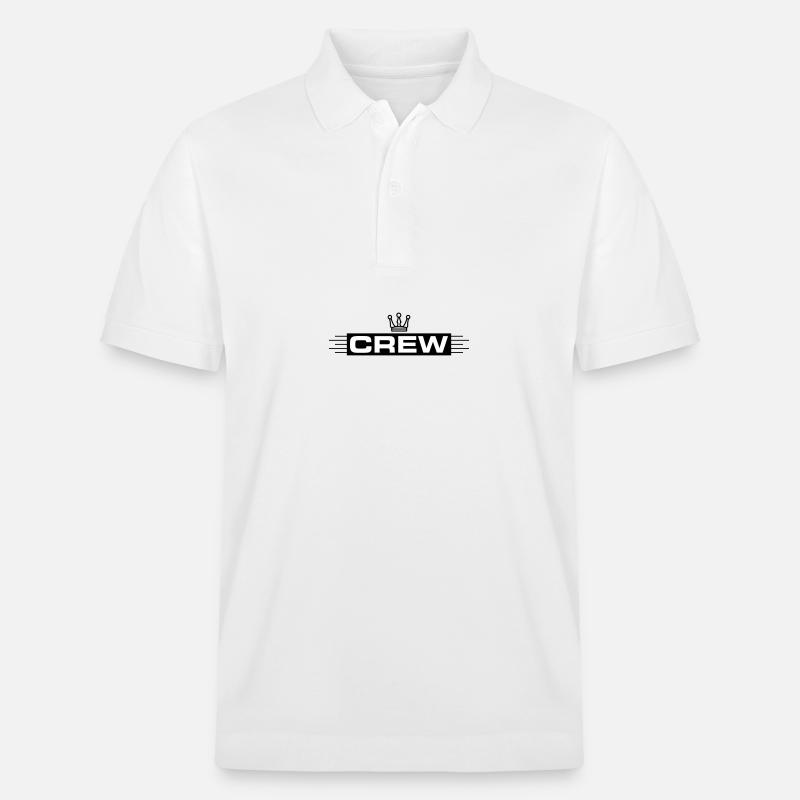Crew Krone - Stanley/Stella Unisex Bio-Poloshirt PREPSTER - Weiß