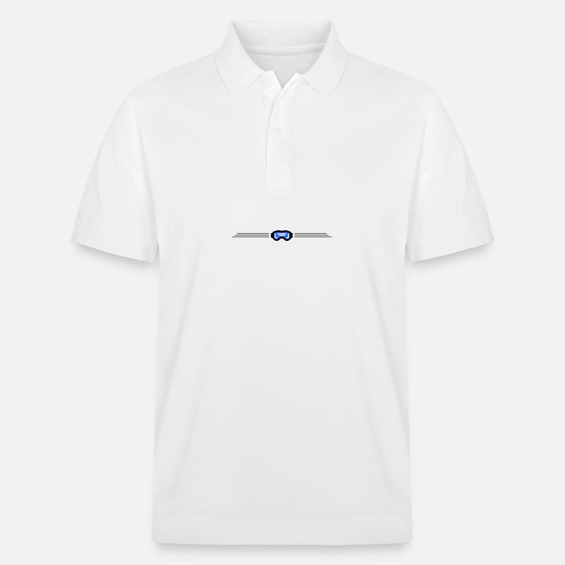 Skibrille Symbol Element Ski - Stanley/Stella Unisex Bio-Poloshirt PREPSTER - Weiß