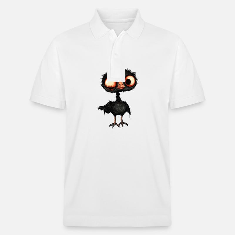 Strauß Halloween Comic Lustig - Stanley/Stella Unisex Bio-Poloshirt PREPSTER - Weiß