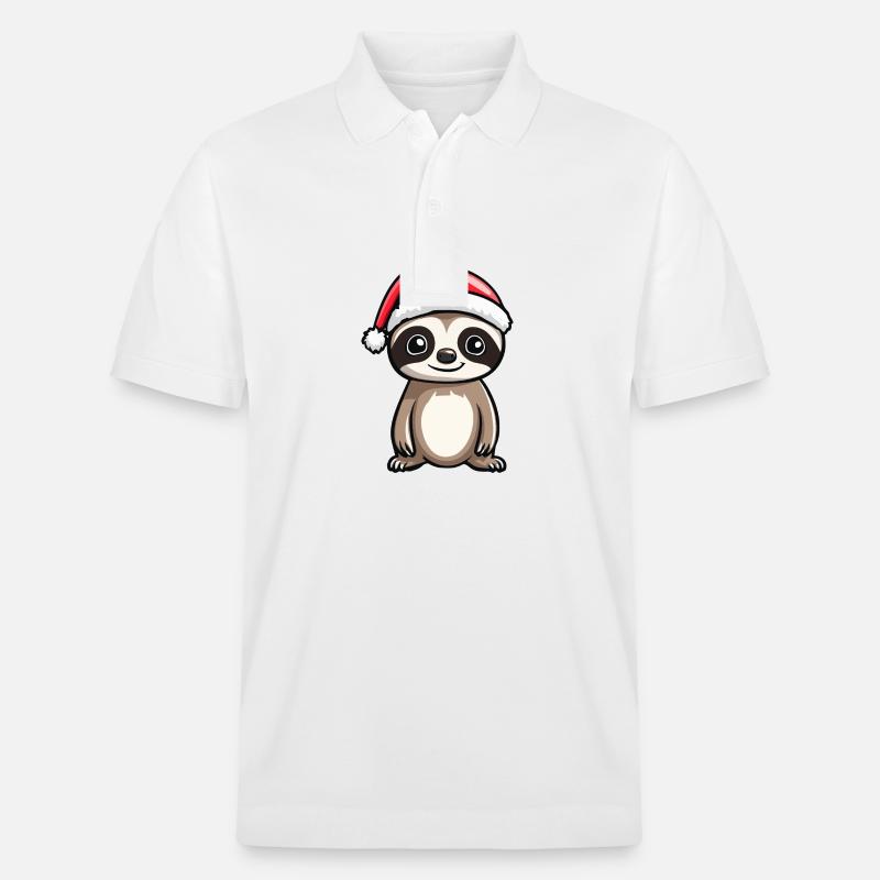 Caméléon Noël Mignon - Polo PREPSTER bio Stanley/Stella Unisexe - blanc