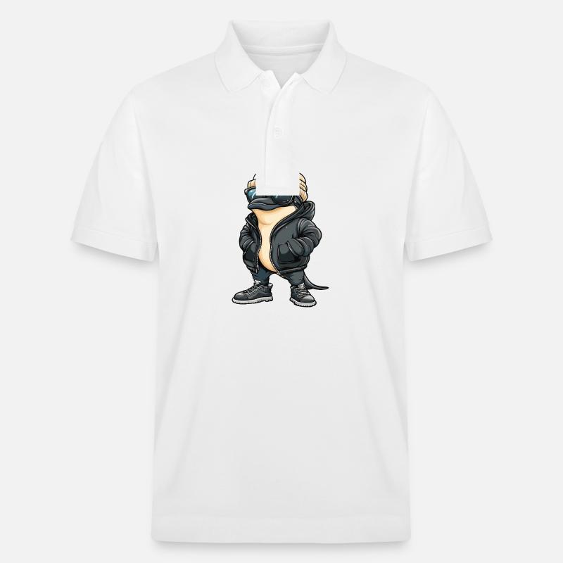 Bande dessinée Dolphin Cool - Polo PREPSTER bio Stanley/Stella Unisexe - blanc