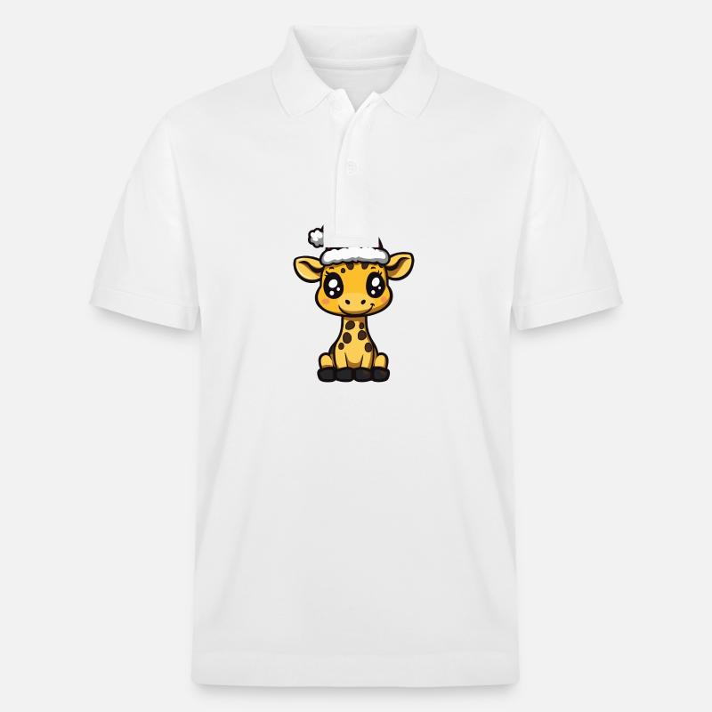 Girafe Weihnachten Noël - Polo PREPSTER bio Stanley/Stella Unisexe - blanc