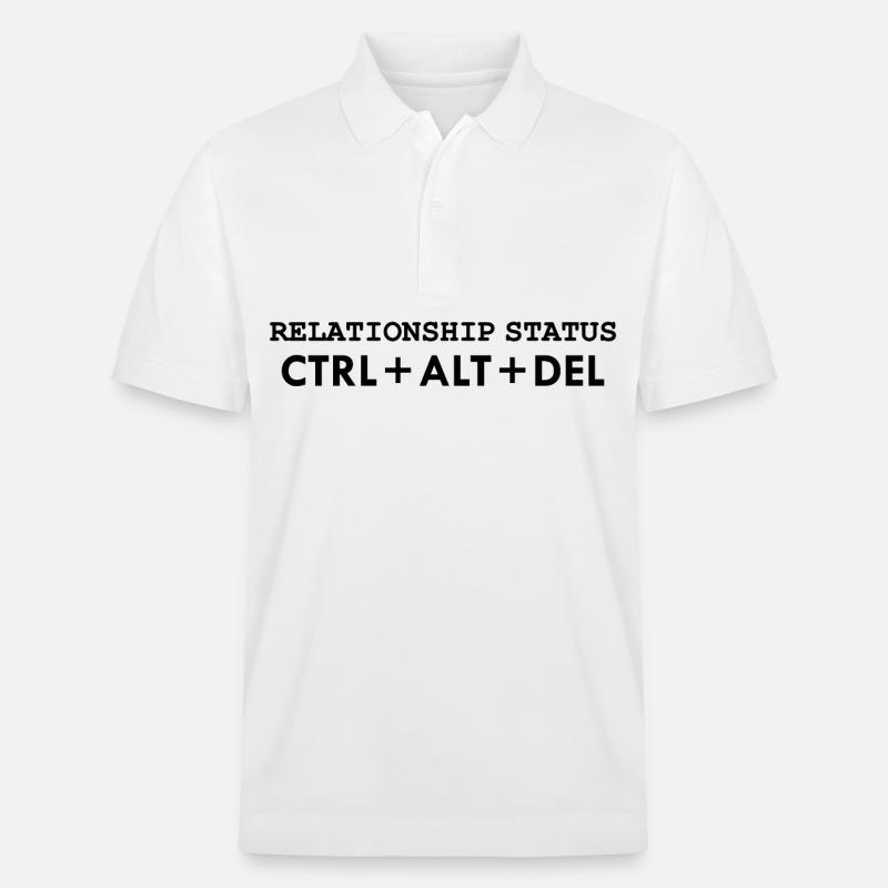 Relationship status CTRL ALT DELETE - Stanley/Stella Unisex Bio-Poloshirt PREPSTER - Weiß