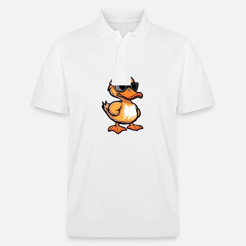 Ente Tier - Stanley/Stella Unisex Bio-Poloshirt PREPSTER - Weiß