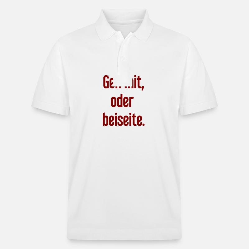 Geh mit oder beiseite - Stanley/Stella Unisex Bio-Poloshirt PREPSTER - Weiß