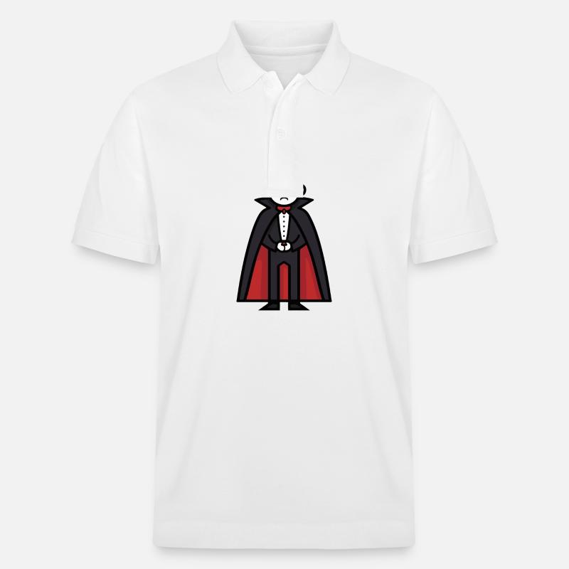 Vampir Halloween Comic - Stanley/Stella Unisex Bio-Poloshirt PREPSTER - Weiß