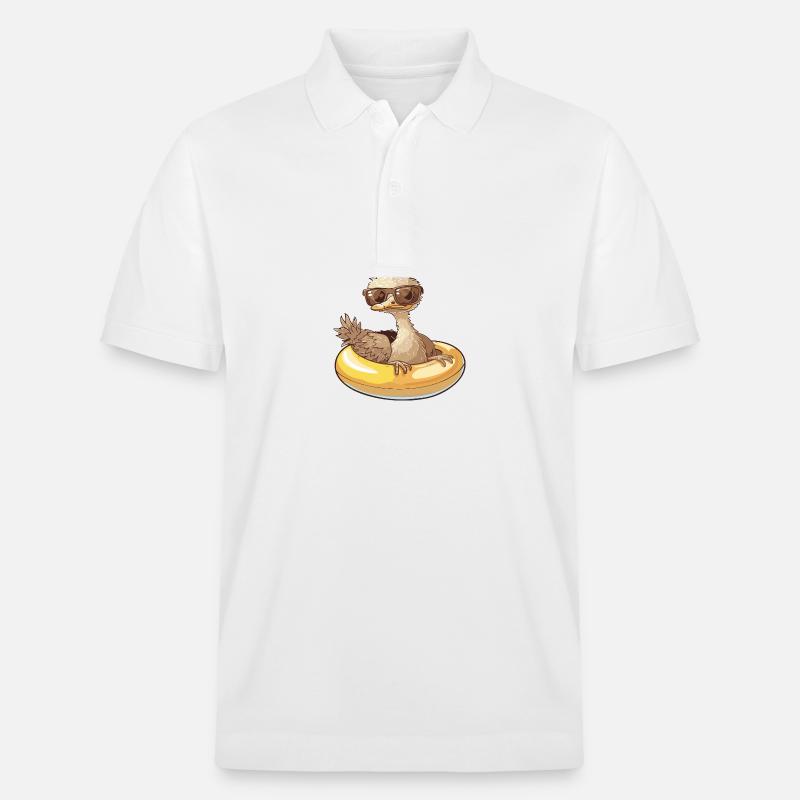 Strauß Comic Cool - Stanley/Stella Unisex Bio-Poloshirt PREPSTER - Weiß