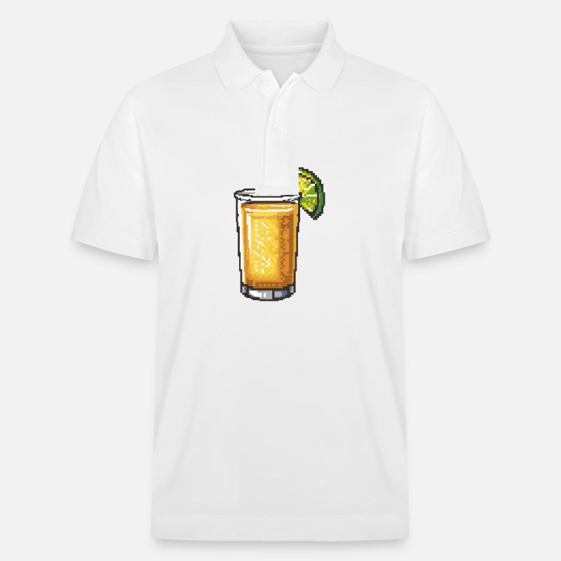 Tequila Pixel Gamer - Stanley/Stella Unisex Bio-Poloshirt PREPSTER - Weiß