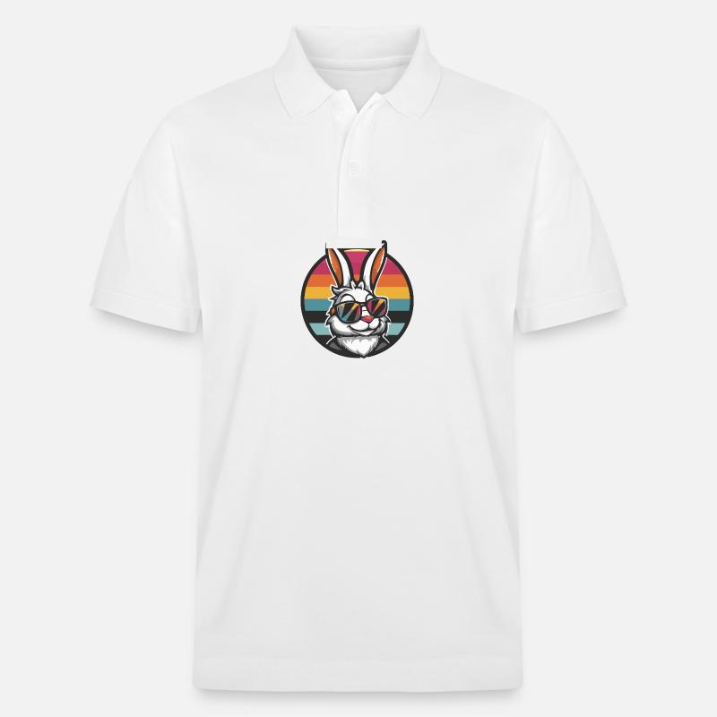Hase Comic Cool Sommer - Stanley/Stella Unisex Bio-Poloshirt PREPSTER - Weiß