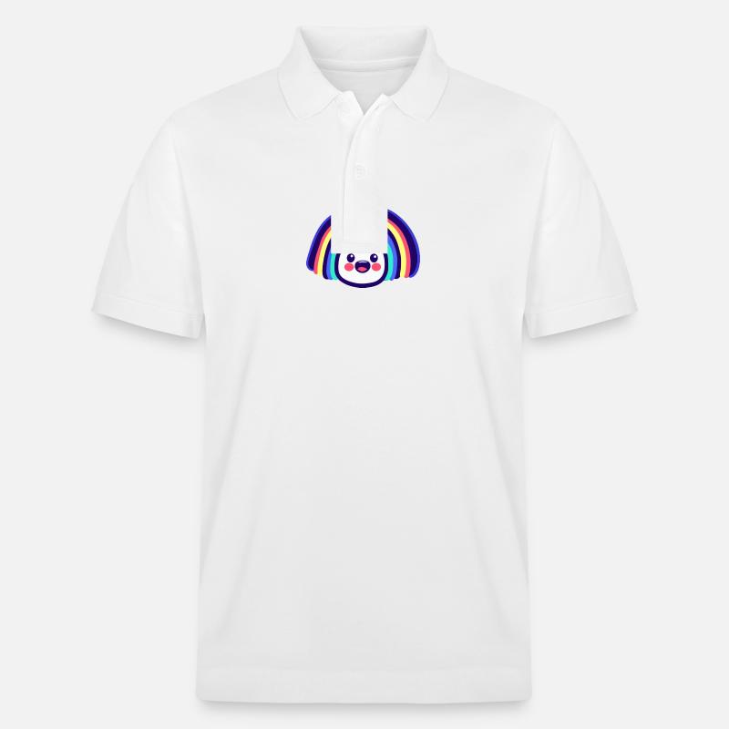 Regenbogen süß - Stanley/Stella Unisex Bio-Poloshirt PREPSTER - Weiß